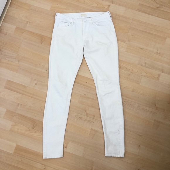 MOTHER White The Looker Ankle Crop Skinny Pants - Picture 4 of 12